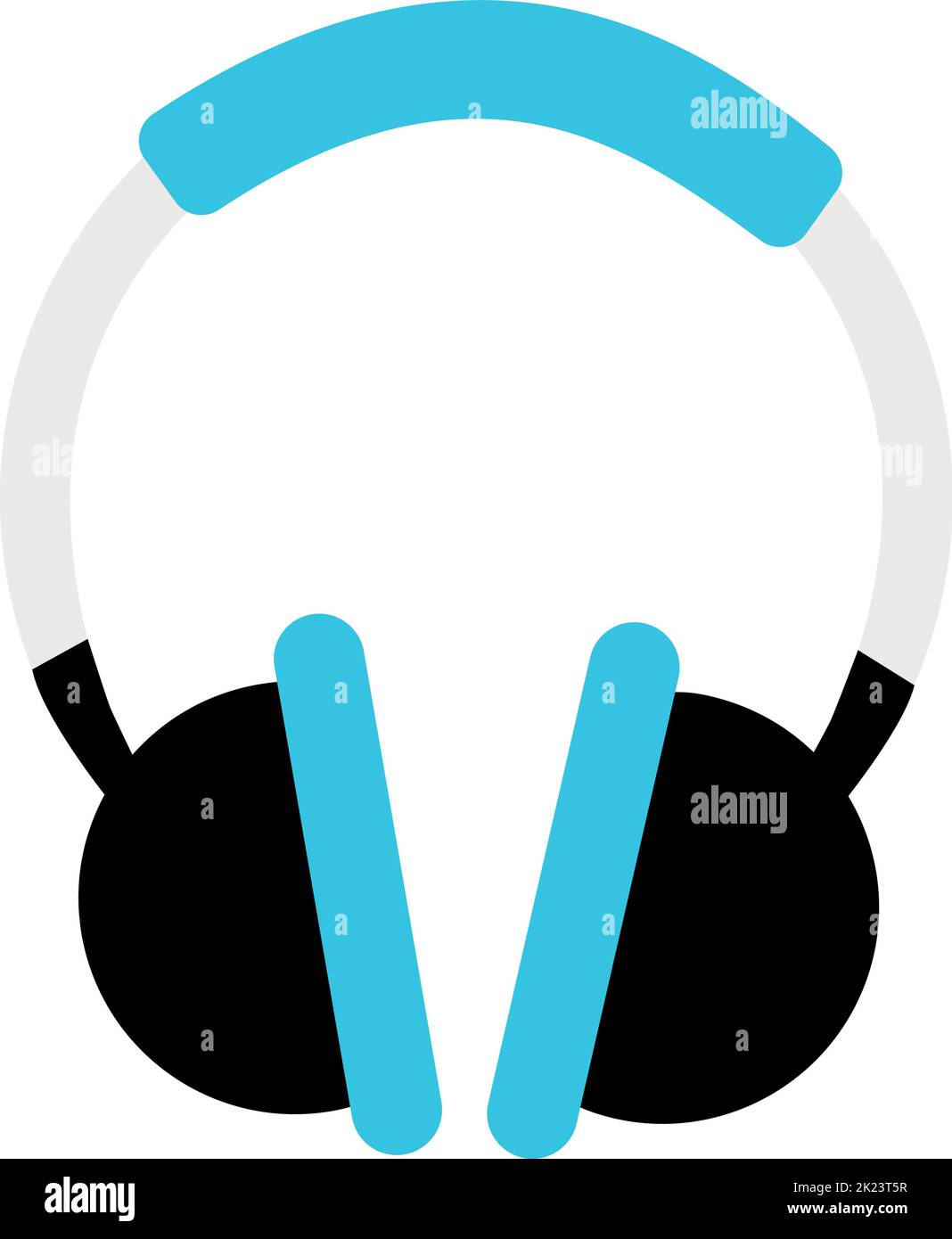 Headphones icon. Audio device. Earphones headset symbol Stock Vector