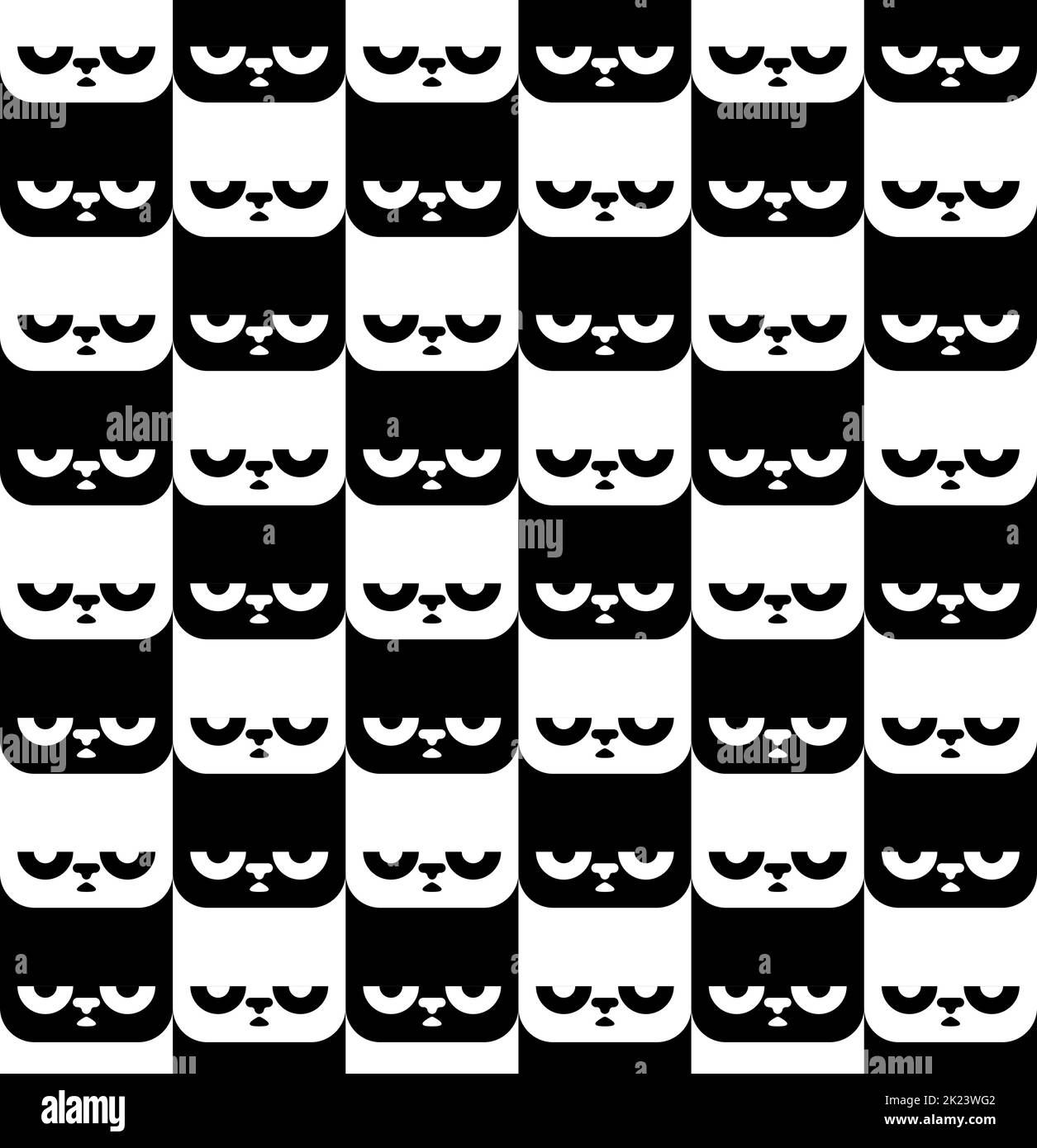 Cat Black And White Pattern Pet Background Stock Vector Image Art cat-black-and-white-pattern-pet-background-stock-vector-image-art