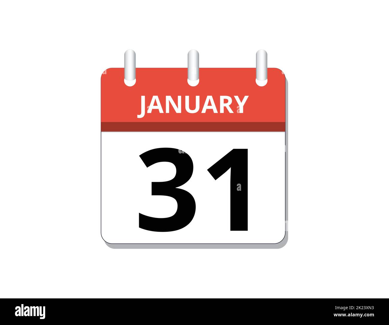 January 31st calendar Stock Vector Images - Alamy