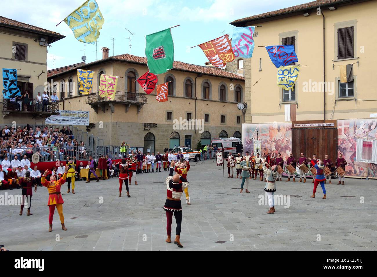 Italy, Sansepolcro (Arezzo), september 11, 2022 : Palio of Crossbow (Palio della Balestra). It is a historical event that has been held continuously s Stock Photo