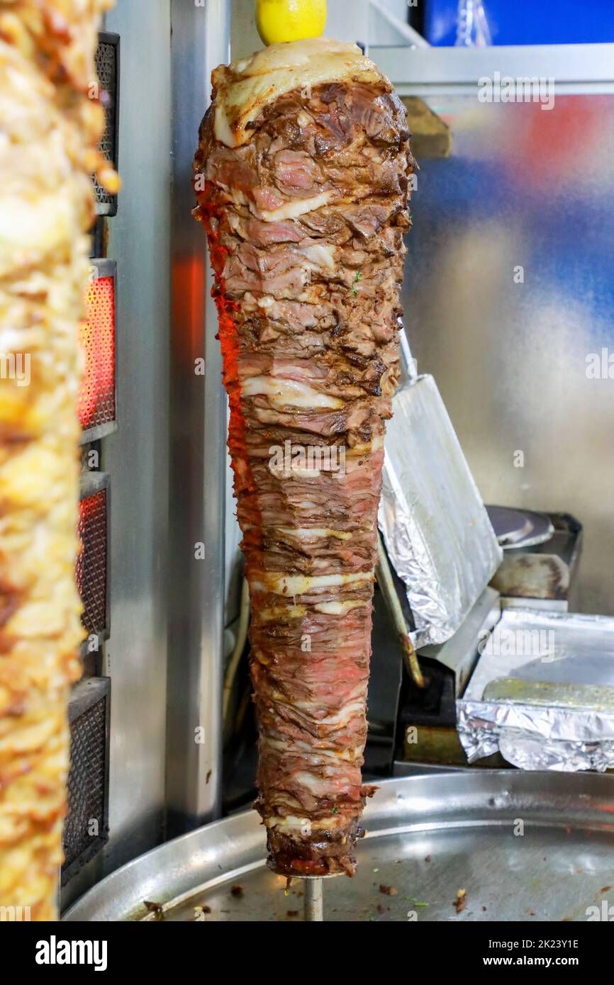Arabian Chicken Oven Shawarma Recipe Stock Photo