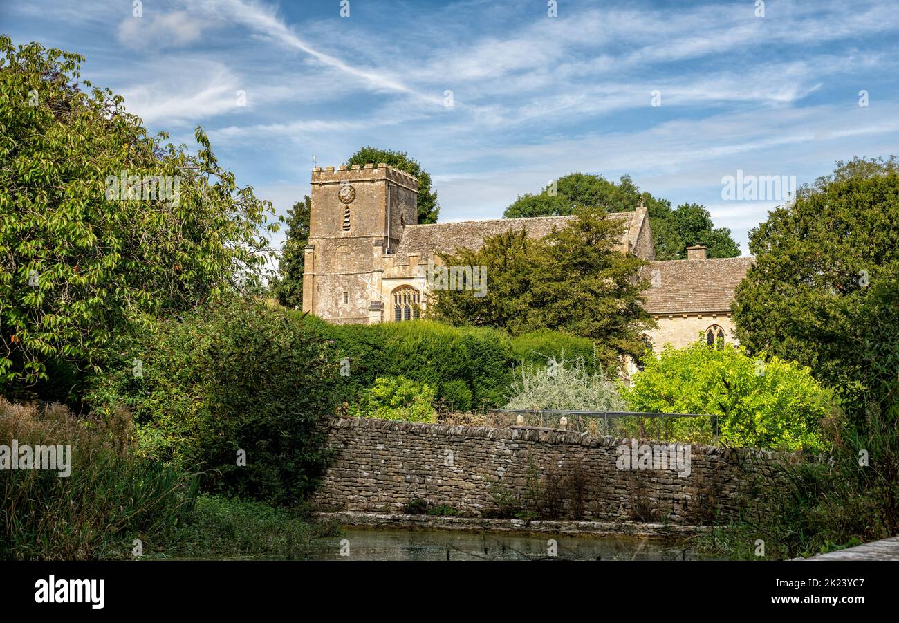 Cotswold village of Chedworth, Gloucestershire, England, United Kingdom Stock Photo