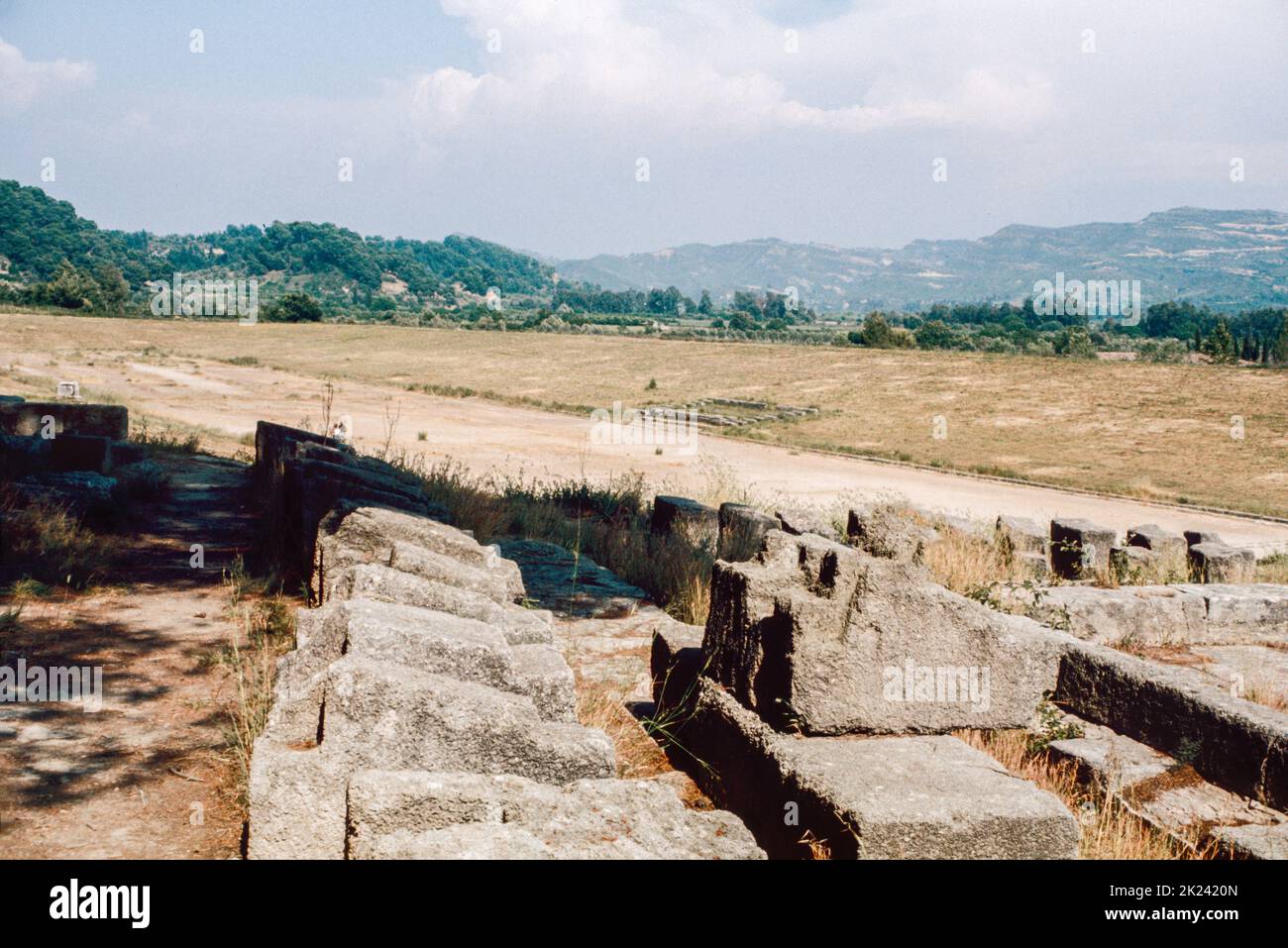 Stadium at Olympia a small town in Elis on the Peloponnese peninsula