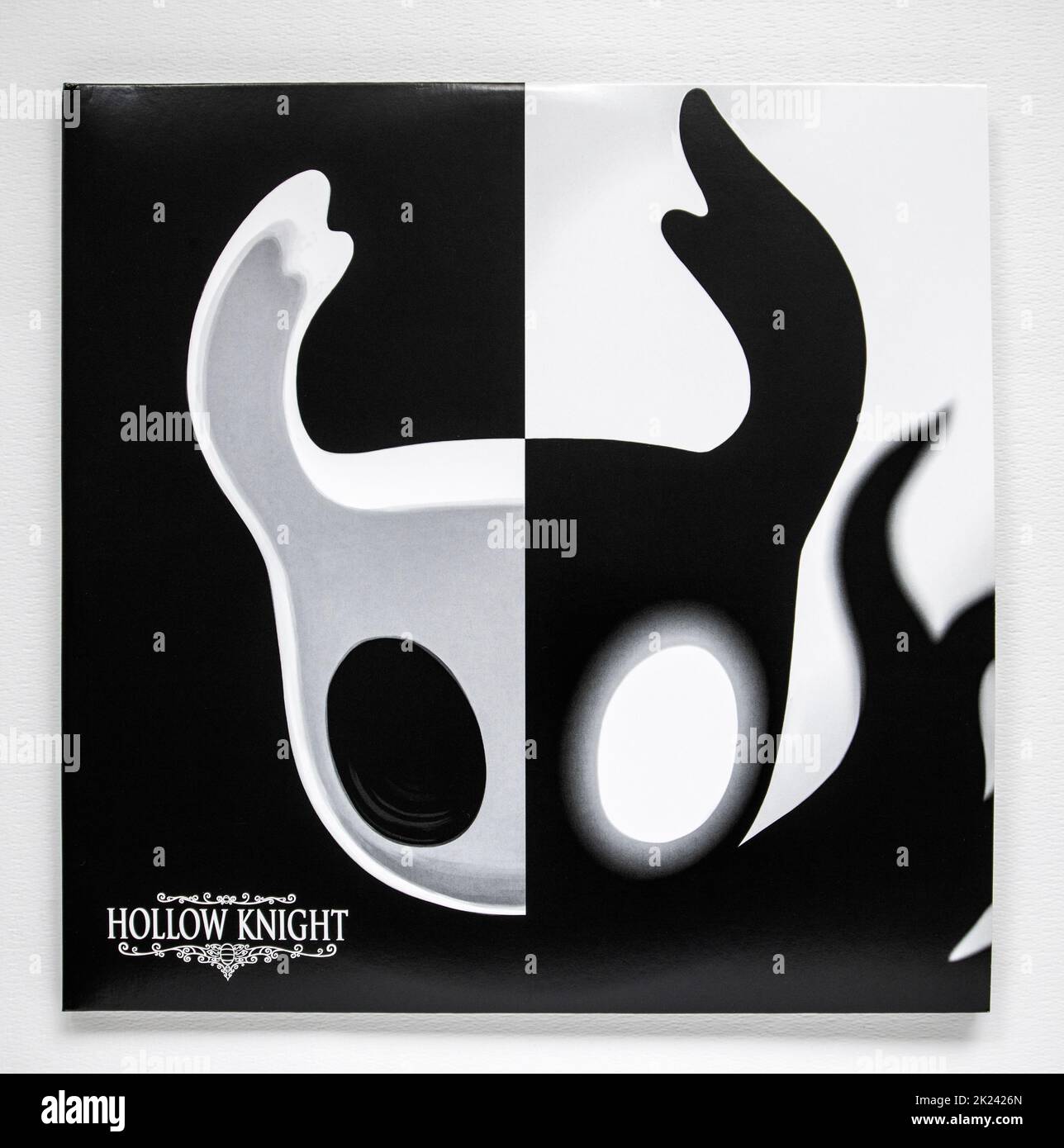 LP cover of the original soundtrack for Hollow Knight, which was released in 2017. Stock Photo