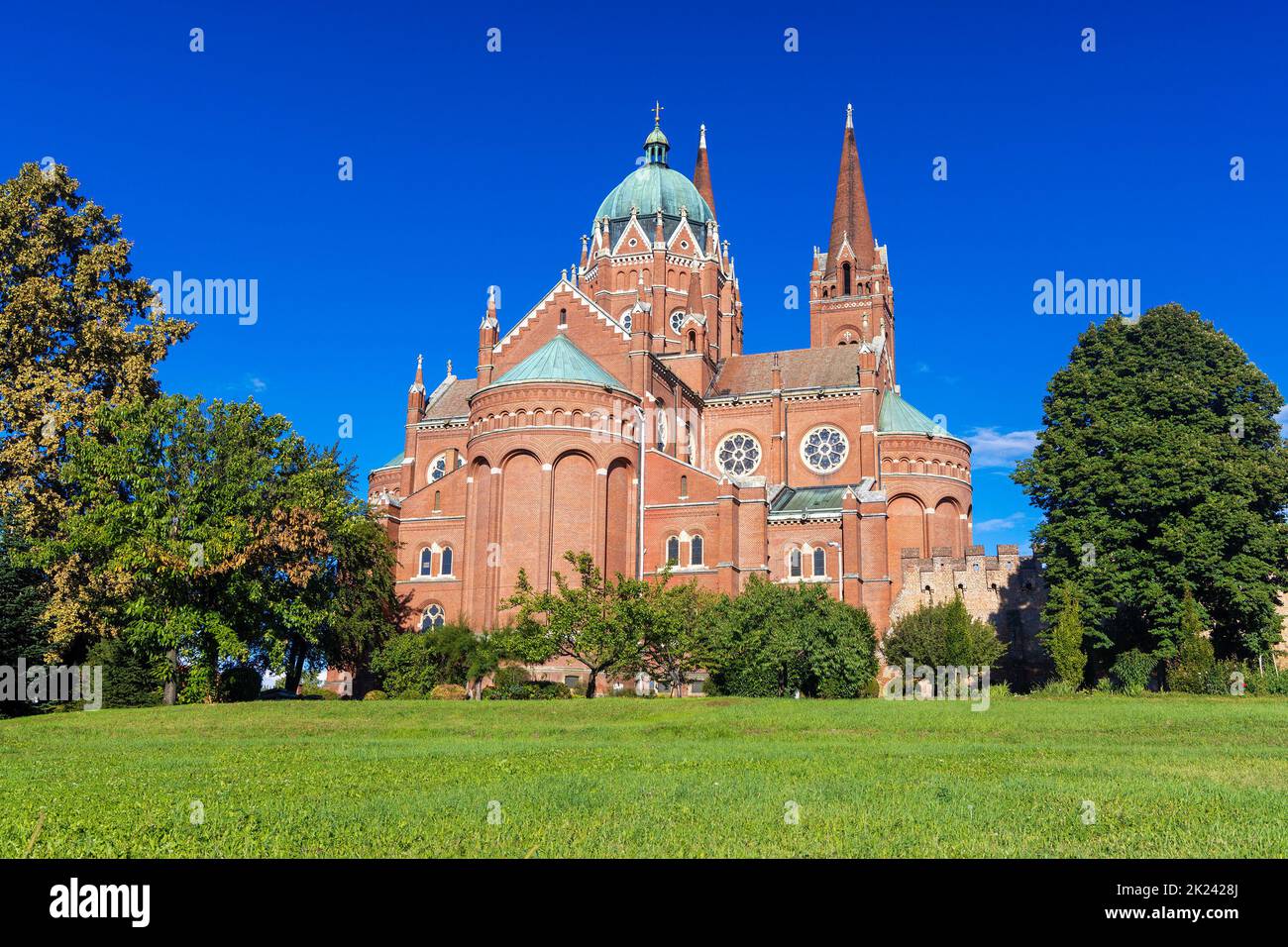 The cathedral in Đakovo town, Croatia Stock Photo