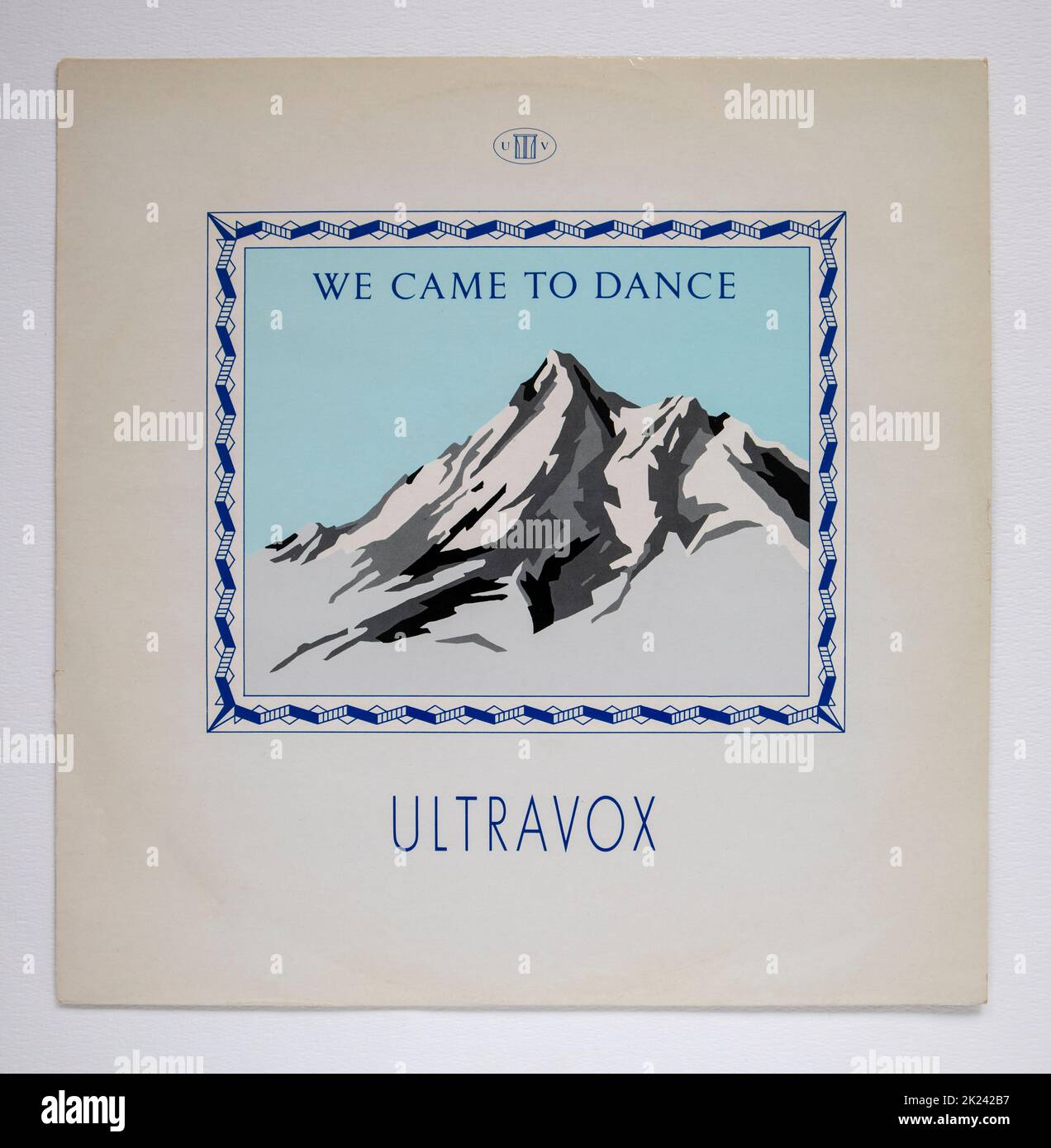 Picture cover of the 12 inch single version of We Came to Dance by Ultravox, which was released in 1983 Stock Photo