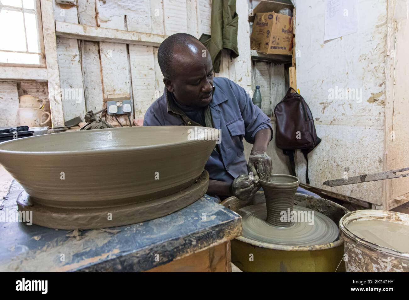 Nairobi, Kenya 30 October 28 2017 Kazuri Beads Factory, where women