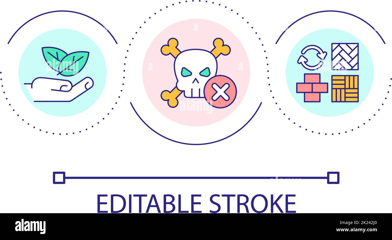 Non toxic construction materials loop concept icon Stock Vector Image & Art Alamy