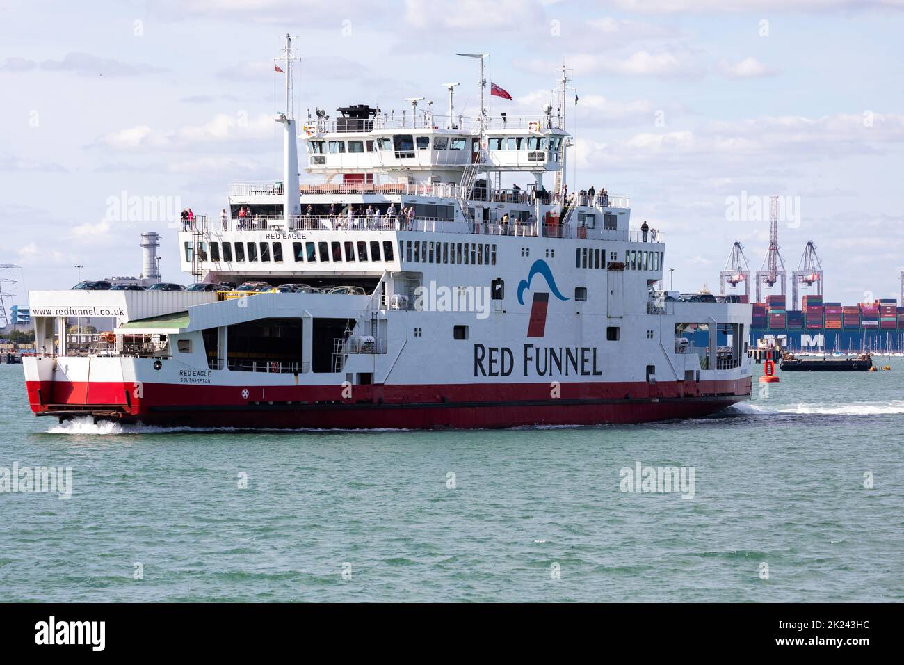 Red Funnel ferry in Southampton, UK Stock Photo Alamy