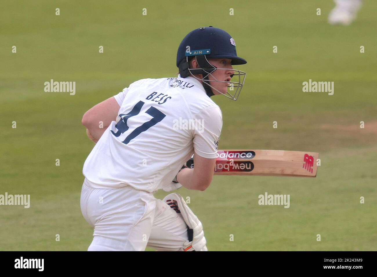 22 September, 2022. London, UK. as Surrey take on Yorkshire in the County Championship at the Kia Oval, day three David Rowe/Alamy Live News Stock Photo