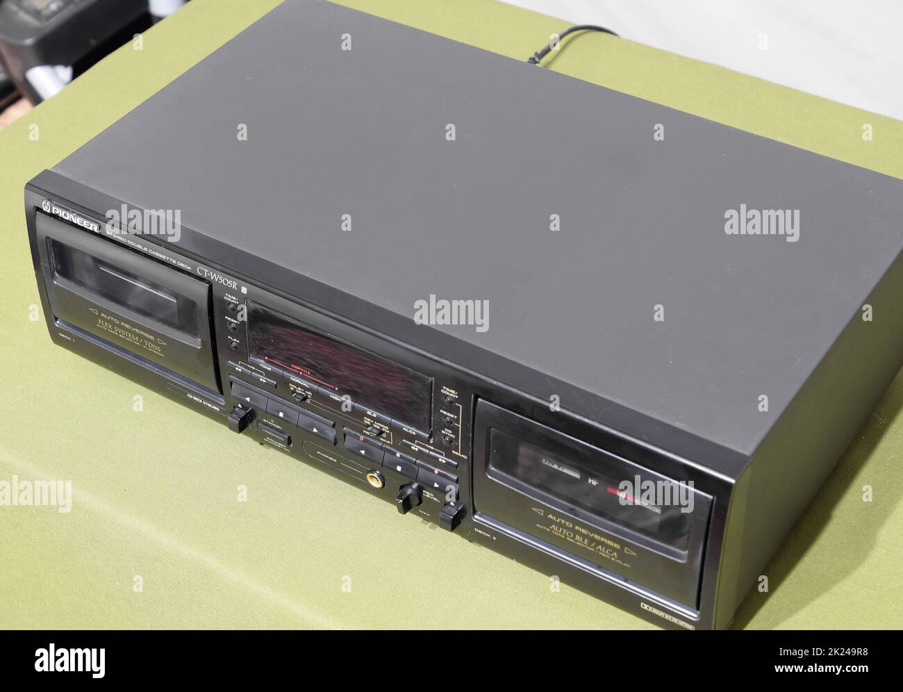 Cassette Deck Pioneer CTw505r. A cassette deck exterior Stock Photo