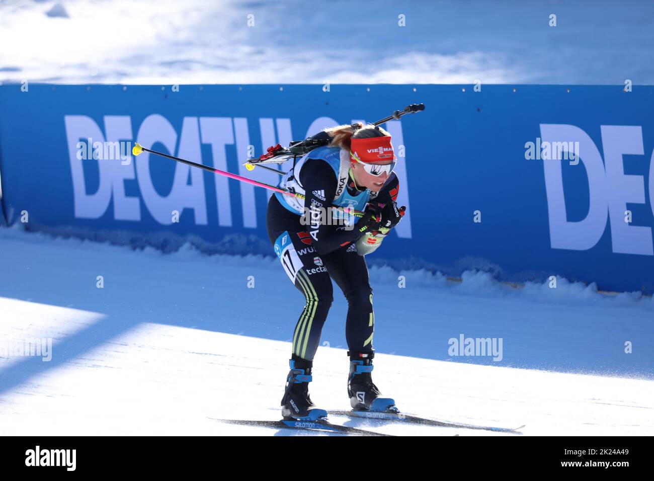 Franziska Hildebrand (Deutschland), IBU Biathlon Weltcup Pursuit 10 km Frauen Ruhpolding 2022 Stock Photo