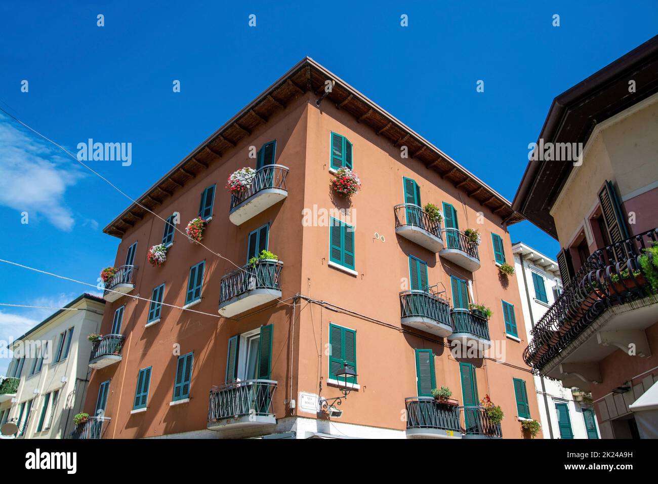 Peschiera del Garda is a town and comune in the province of Verona, in Veneto, Italy. Stock Photo