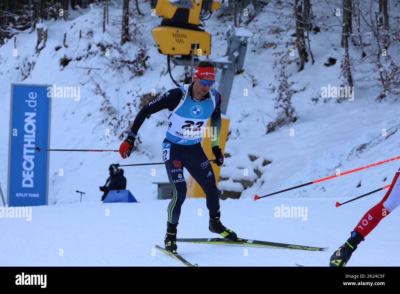 Philipp Nawrath (Deutschland / GER) beim IBU Biathlon Weltcup Sprint Herren Ruhpolding 2022
