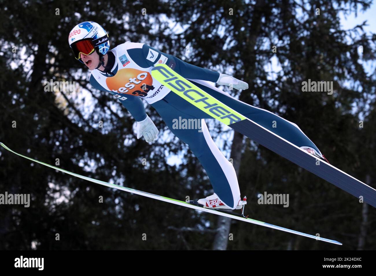 Niko Kytosaho (Finnland) beim FIS Weltcup Skispringen Qualifikation Titisee-Neustadt Stock Photo