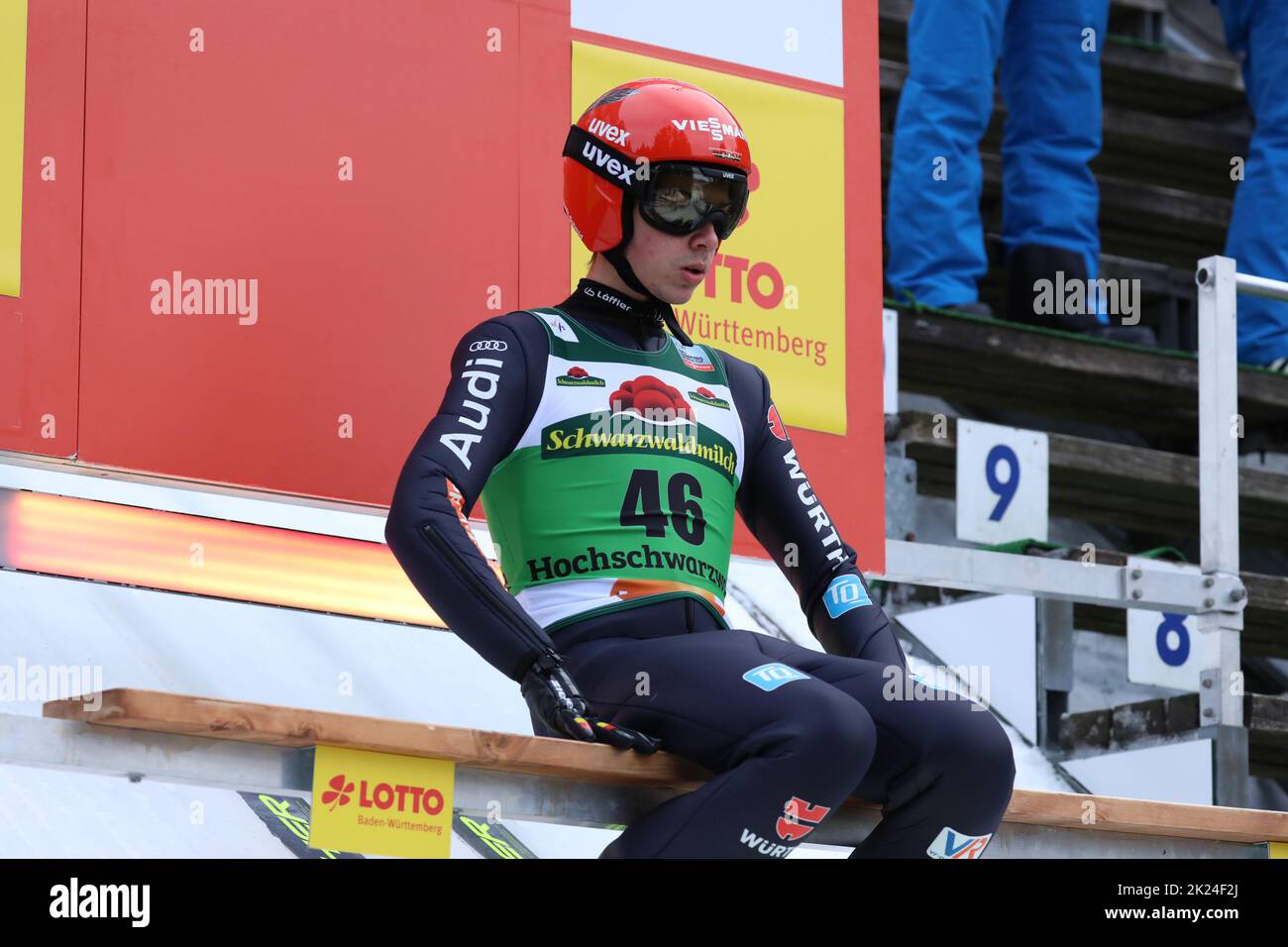 Constantin Schmid (WSV Oberaudorf) beim FIS Weltcup Skispringen Titisee-Neustadt Einzel Stock Photo