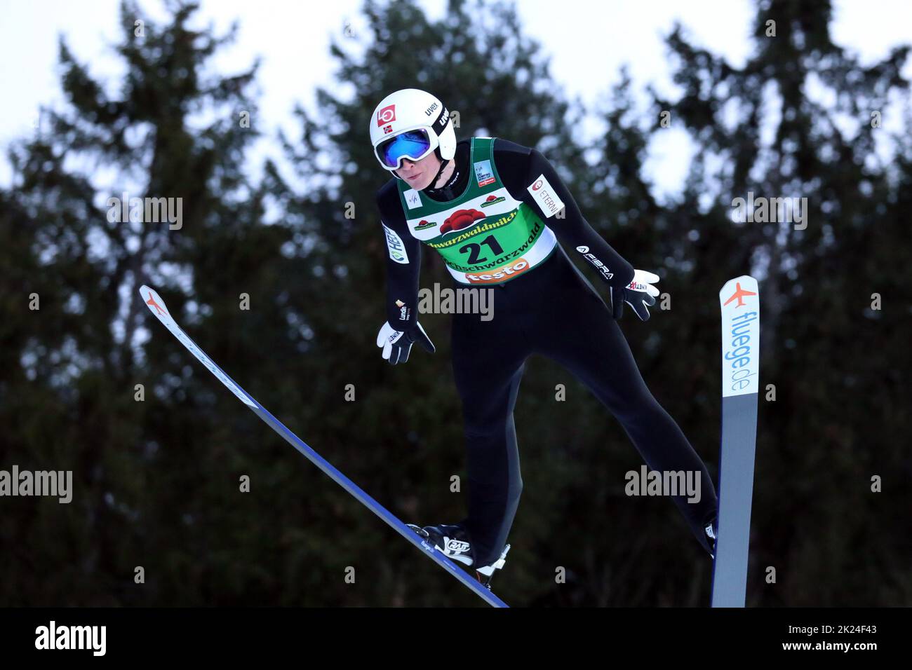 Robin Pedersen (Norwegen / NOR) beim FIS Weltcup Skispringen Titisee-Neustadt Einzel Stock Photo