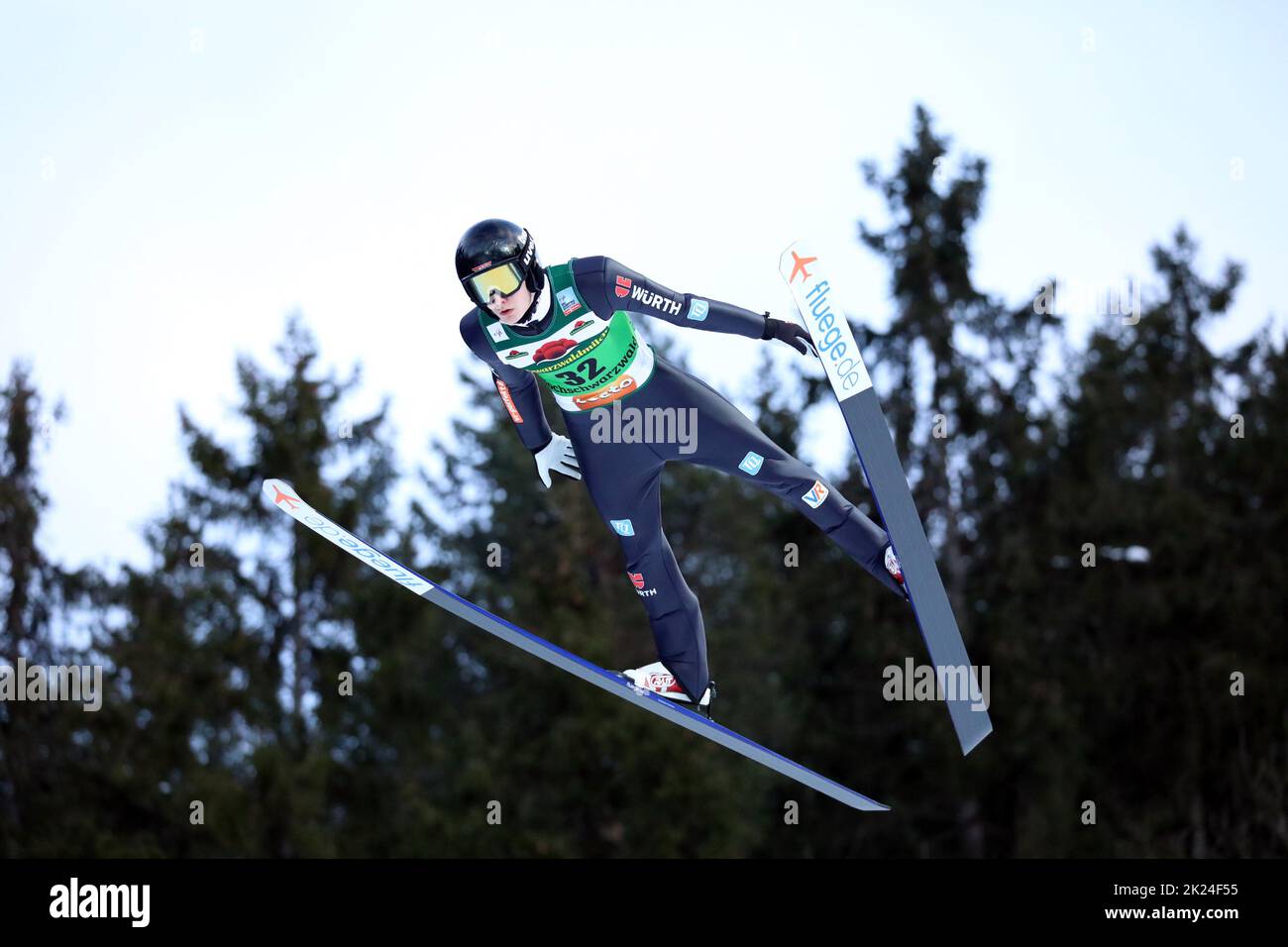 Justin Lisso (WSV Oberaudorf) beim FIS Weltcup Skispringen Titisee-Neustadt Einzel Stock Photo