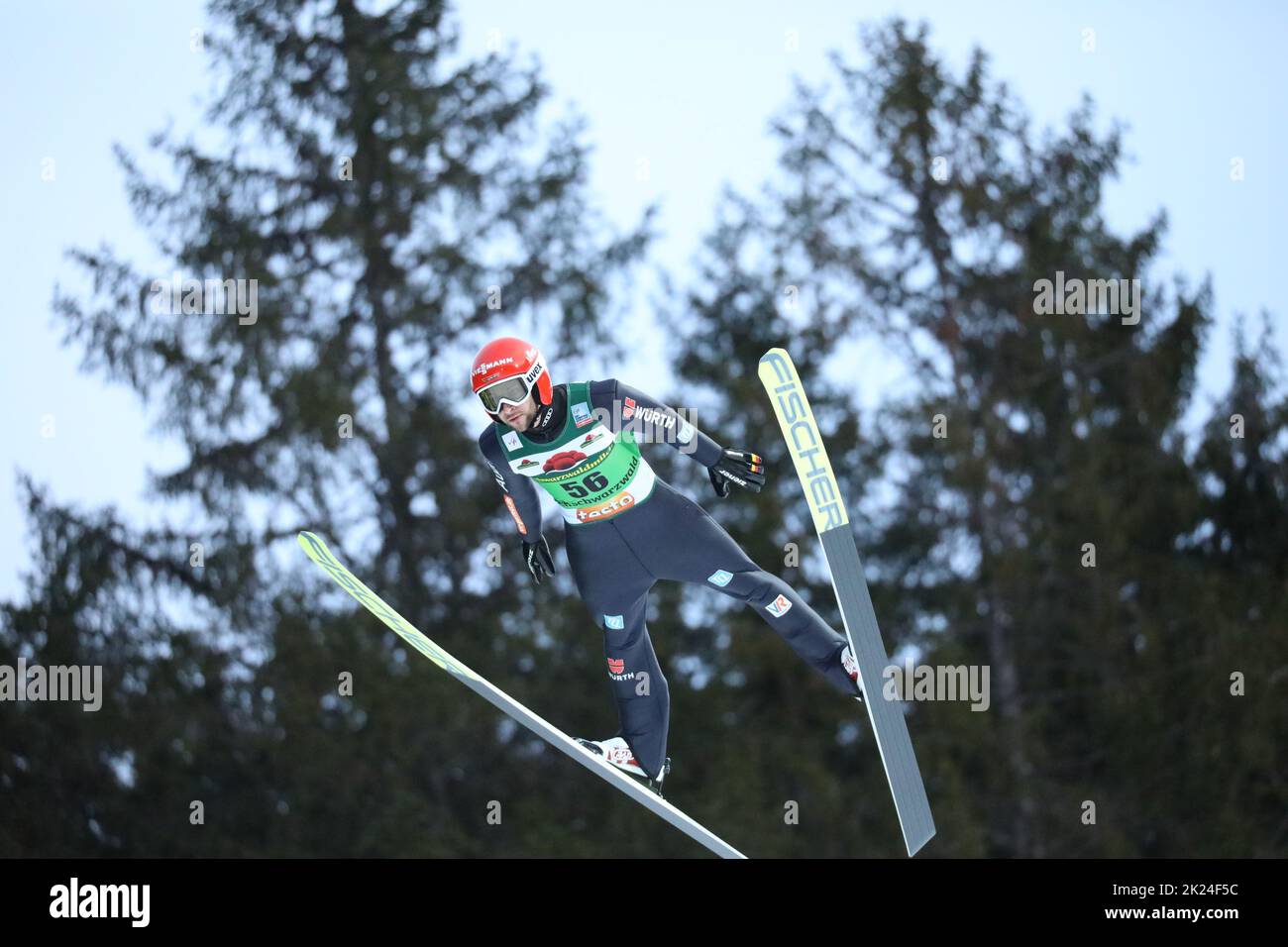 Markus Eisenbichler (TSV Siegsdorf) beim FIS Weltcup Skispringen Titisee-Neustadt Einzel Stock Photo
