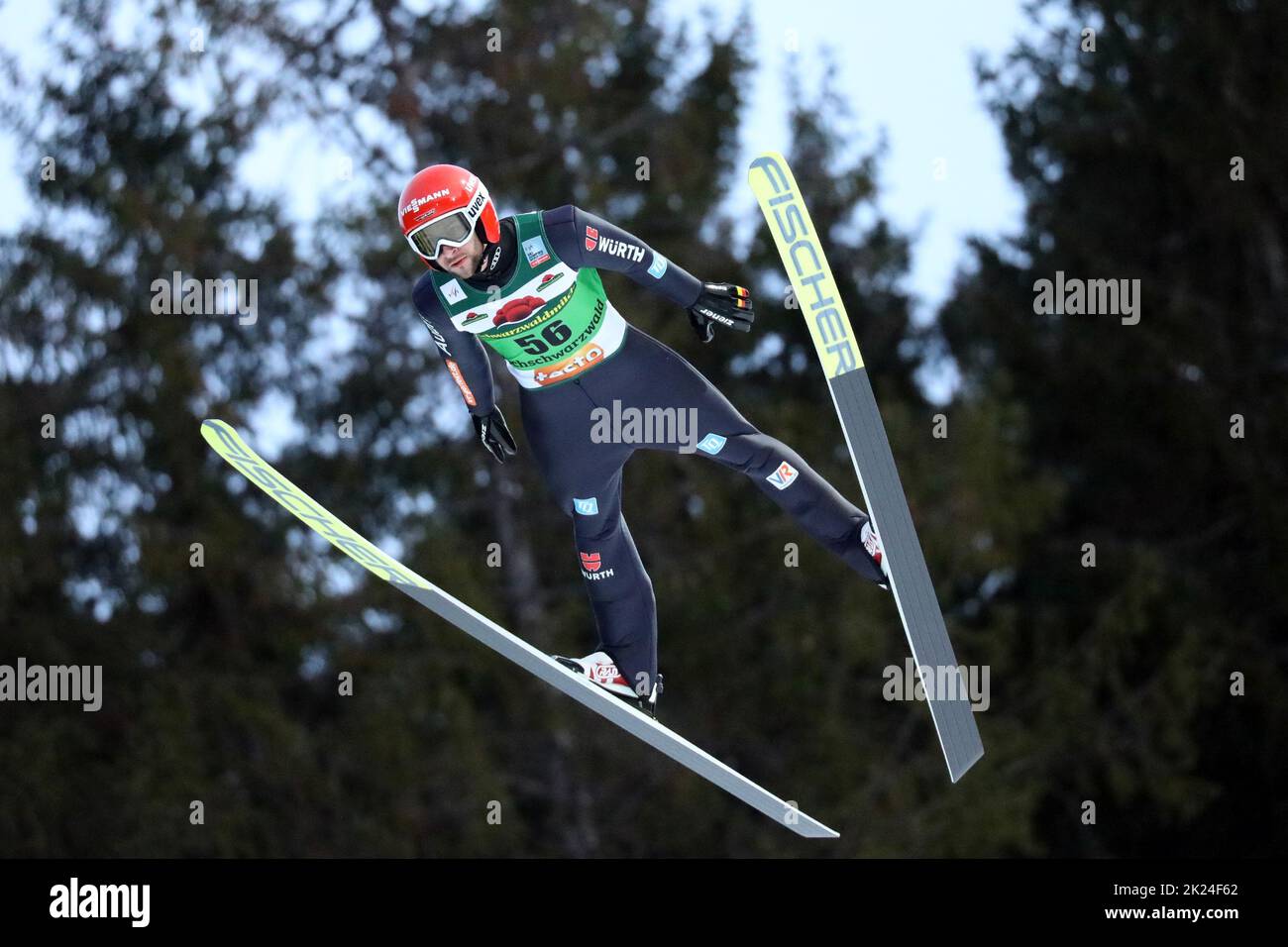 Markus Eisenbichler (TSV Siegsdorf) beim FIS Weltcup Skispringen Titisee-Neustadt Einzel Stock Photo