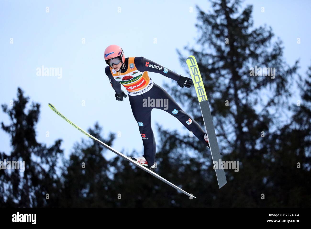 Karl Geiger (SC Oberstdorf) beim FIS Weltcup Skispringen Titisee-Neustadt Einzel Stock Photo