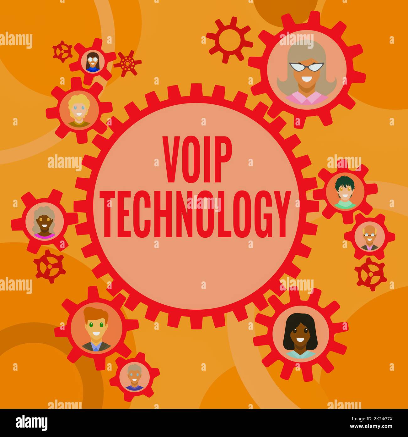 Writing displaying text Voip Technology, Business idea use as