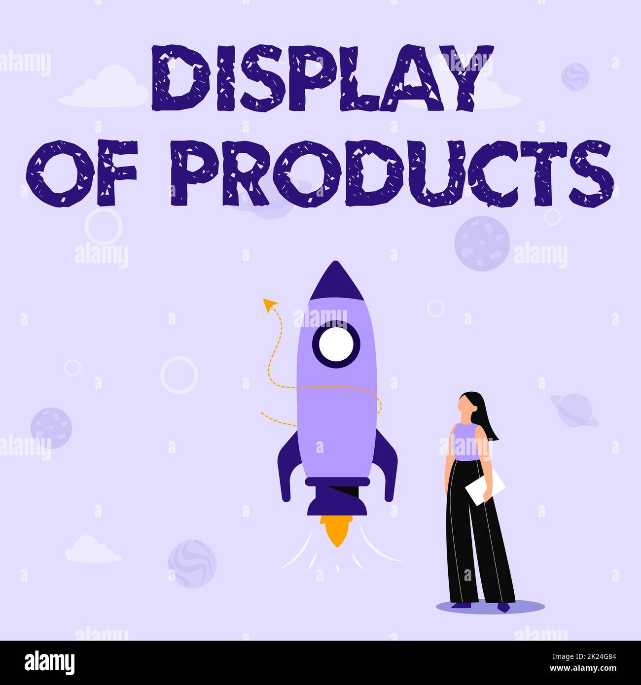 Conceptual caption Display Of Products, Business approach advertise