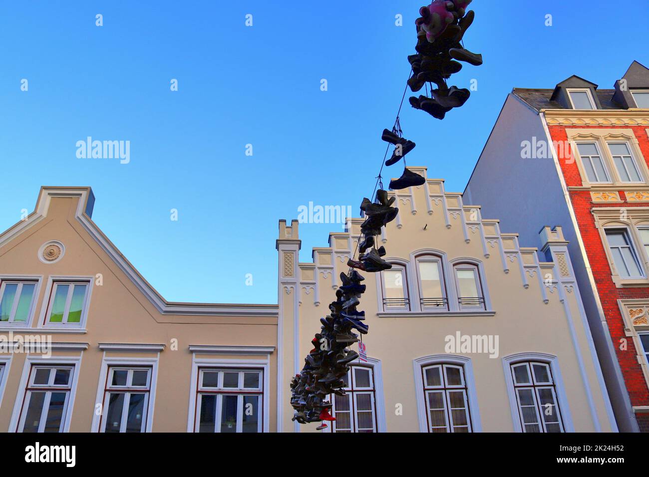 Shoes hanging wire shoe tossing hi-res stock photography and images - Alamy