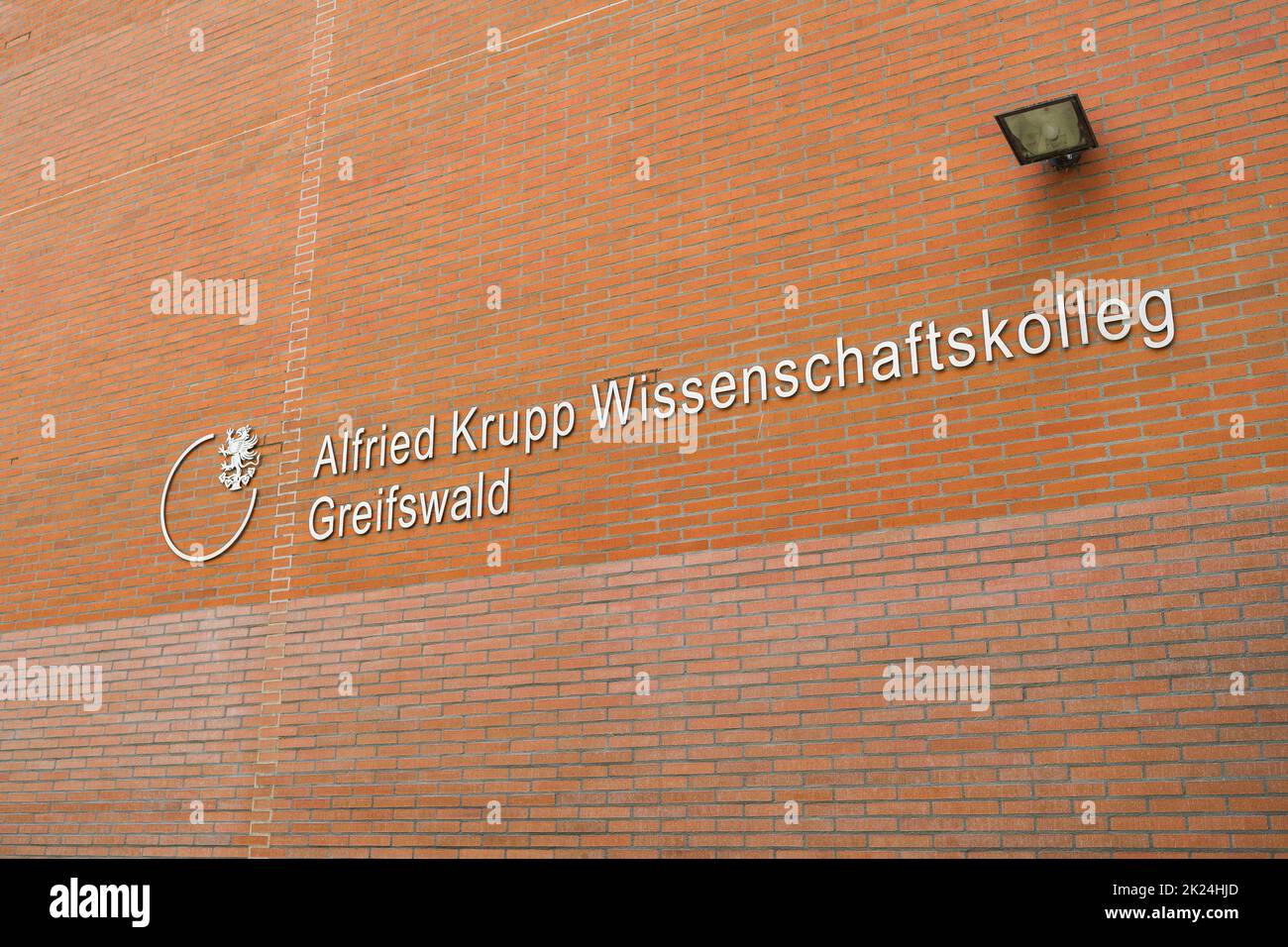GREIFSWALD, GERMANY - JULY 31, 2021: Alfried Krupp Institute for Advanced Study (in German: Alfried Krupp Wissenschaftskolleg Greifswald). Stock Photo