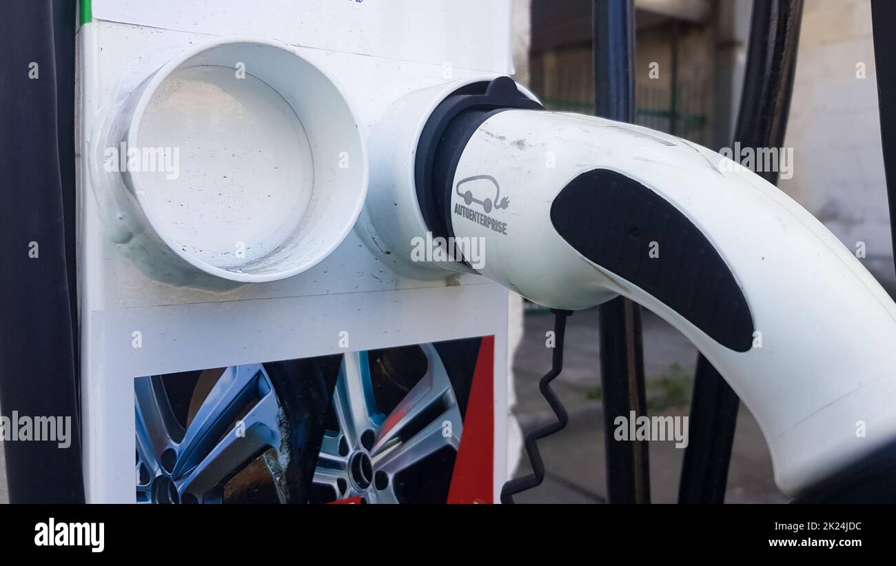 Power supply unit for charging an electric vehicle. Part of an old