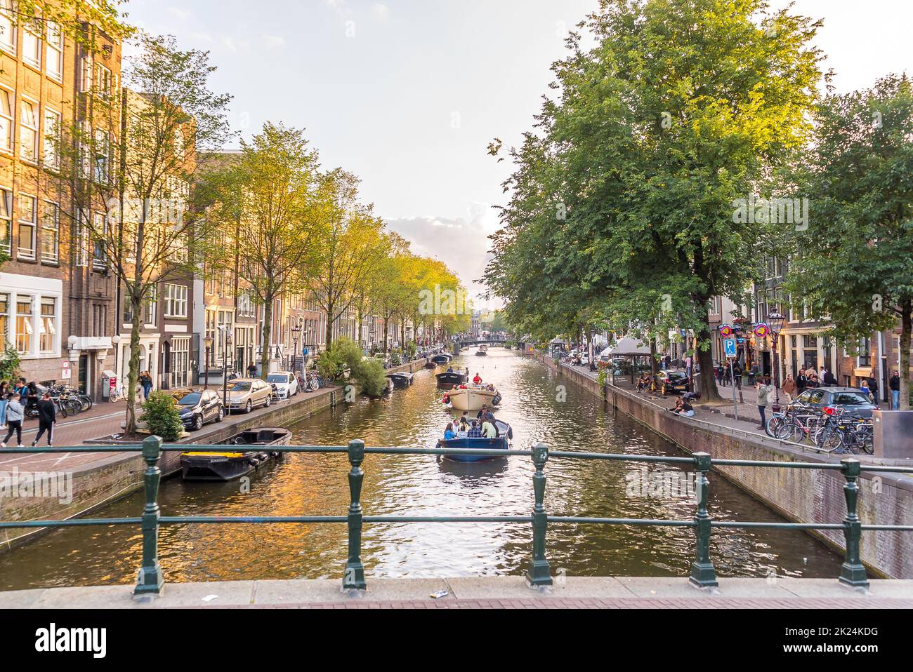 Amsterdam Nederland September 2022 Beautiful Sun Setting On The amsterdam-nederland-september-2022-beautiful-sun-setting-on-the