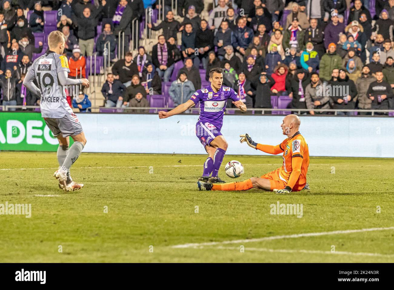 Austria Wien vs WAC Wolfsberg Stock Photo - Alamy