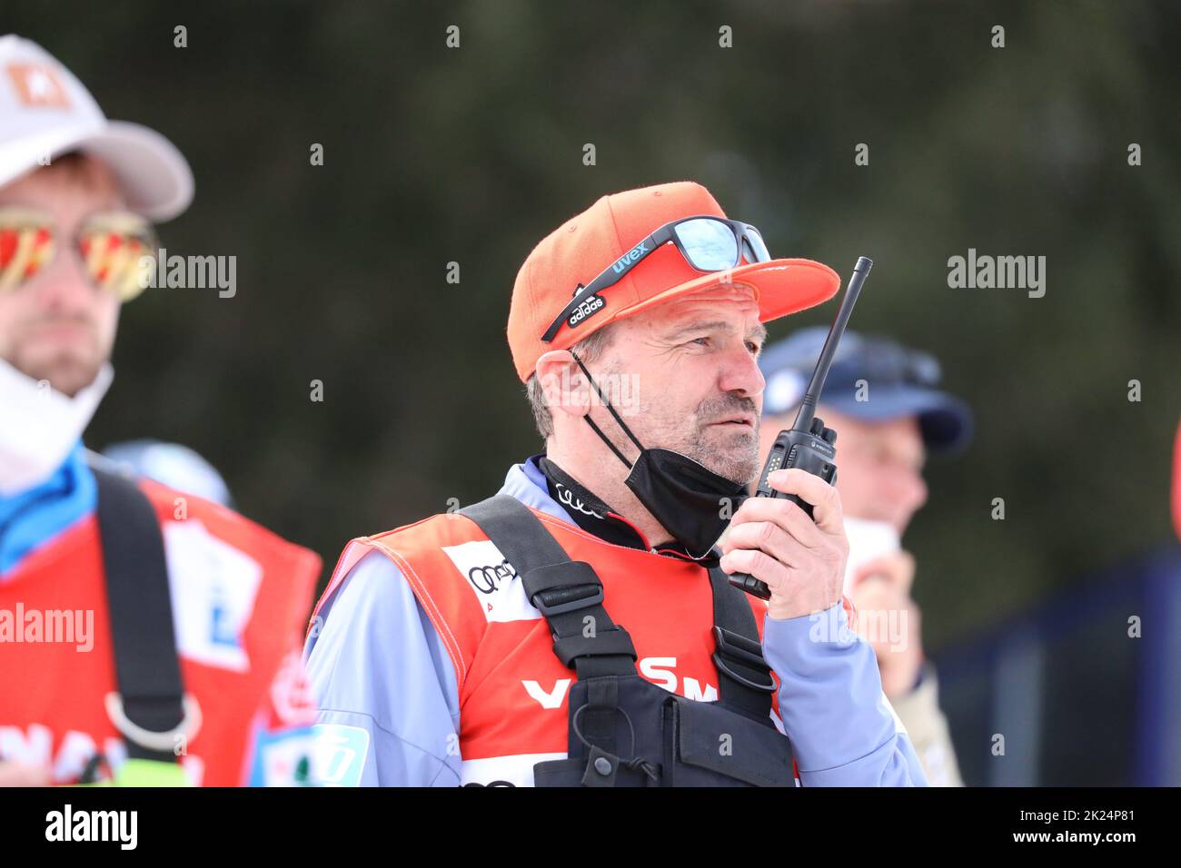 Bundestrainer Hermann Weinbuch (Nordische Kombination) in Schonach Nordische Kombination Weltcupfinale 2022 Stock Photo