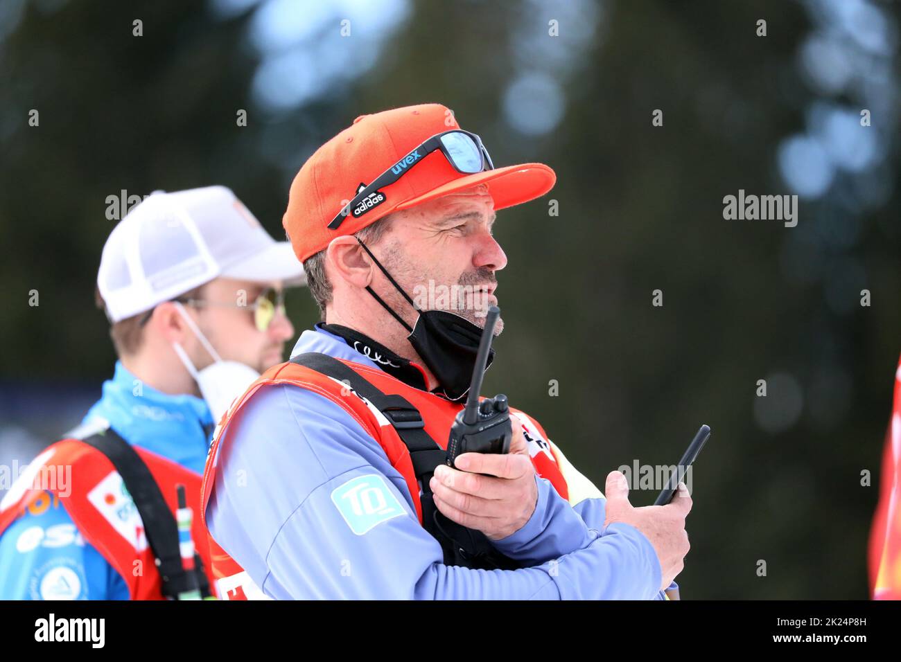 Bundestrainer Hermann Weinbuch (Nordische Kombination) in Schonach Nordische Kombination Weltcupfinale 2022 Stock Photo