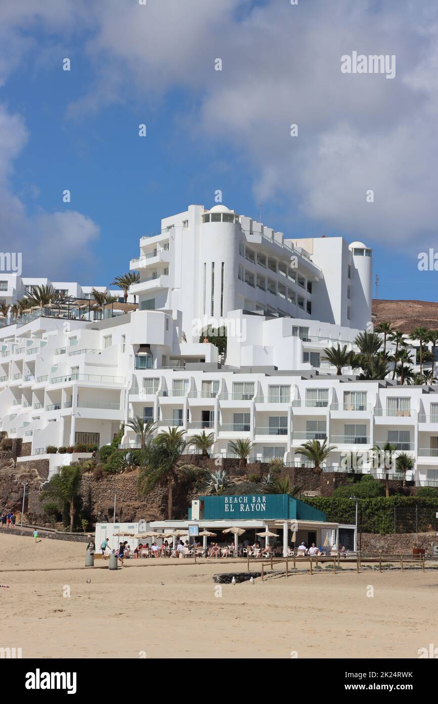 moderner Hotelkomplex an der Playa Morro Jable, Fuerteventura,spanien Stock Photo