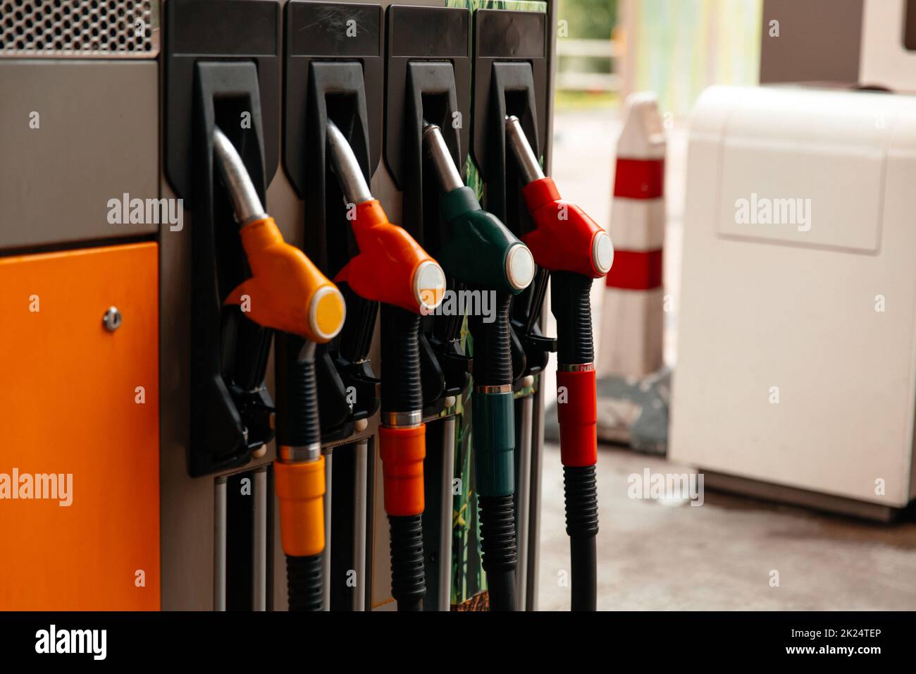 Fuel dispensing pump,Horizontal shot of some fuel pumps at a gas ...