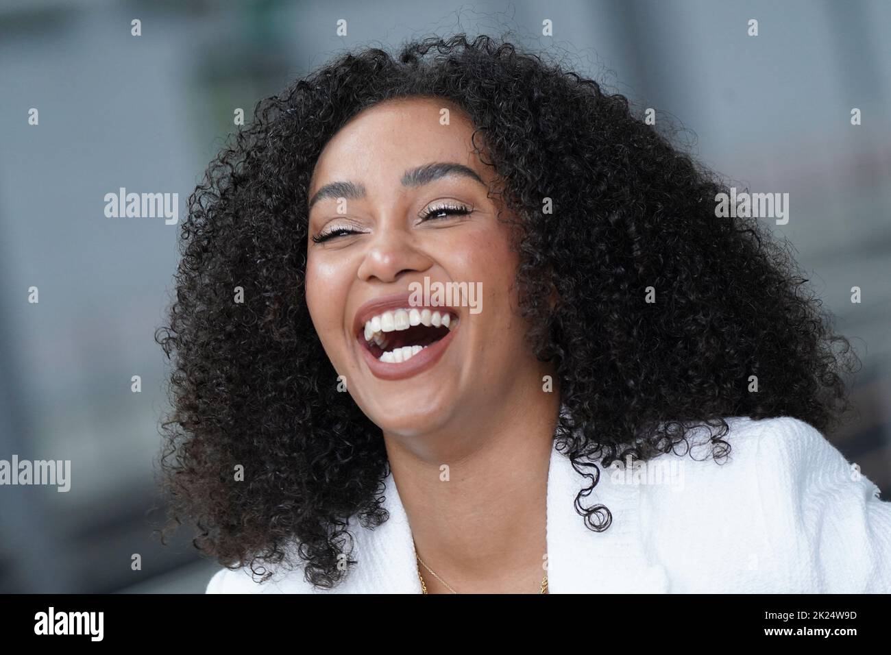 Fereba Kone, die Schauspielerin im Portrait. Sie ist Neuzugang bei der RTL Daily Soap Alles was zaehlt und spielt dort die Reinigungskraft Imani Okana Stock Photo