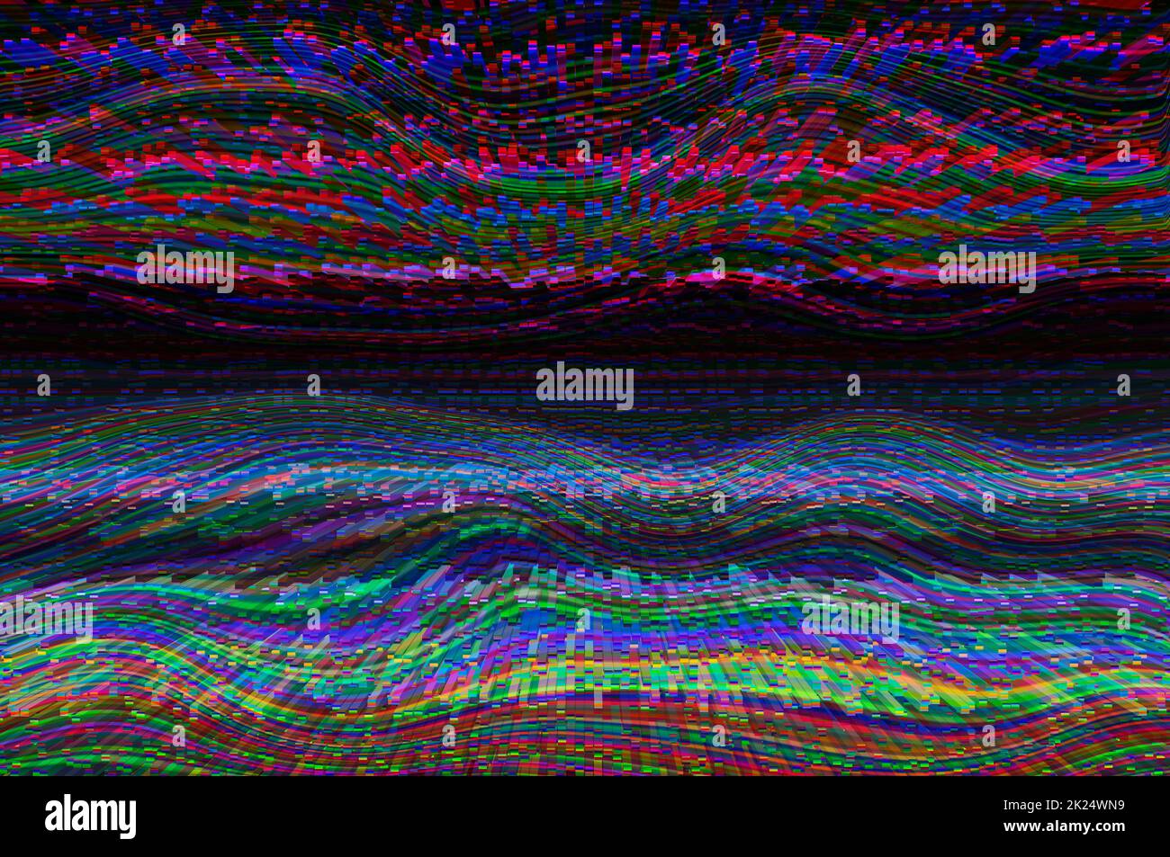 Abstract background of a 3D illustration from a digital pattern. Stock Photo