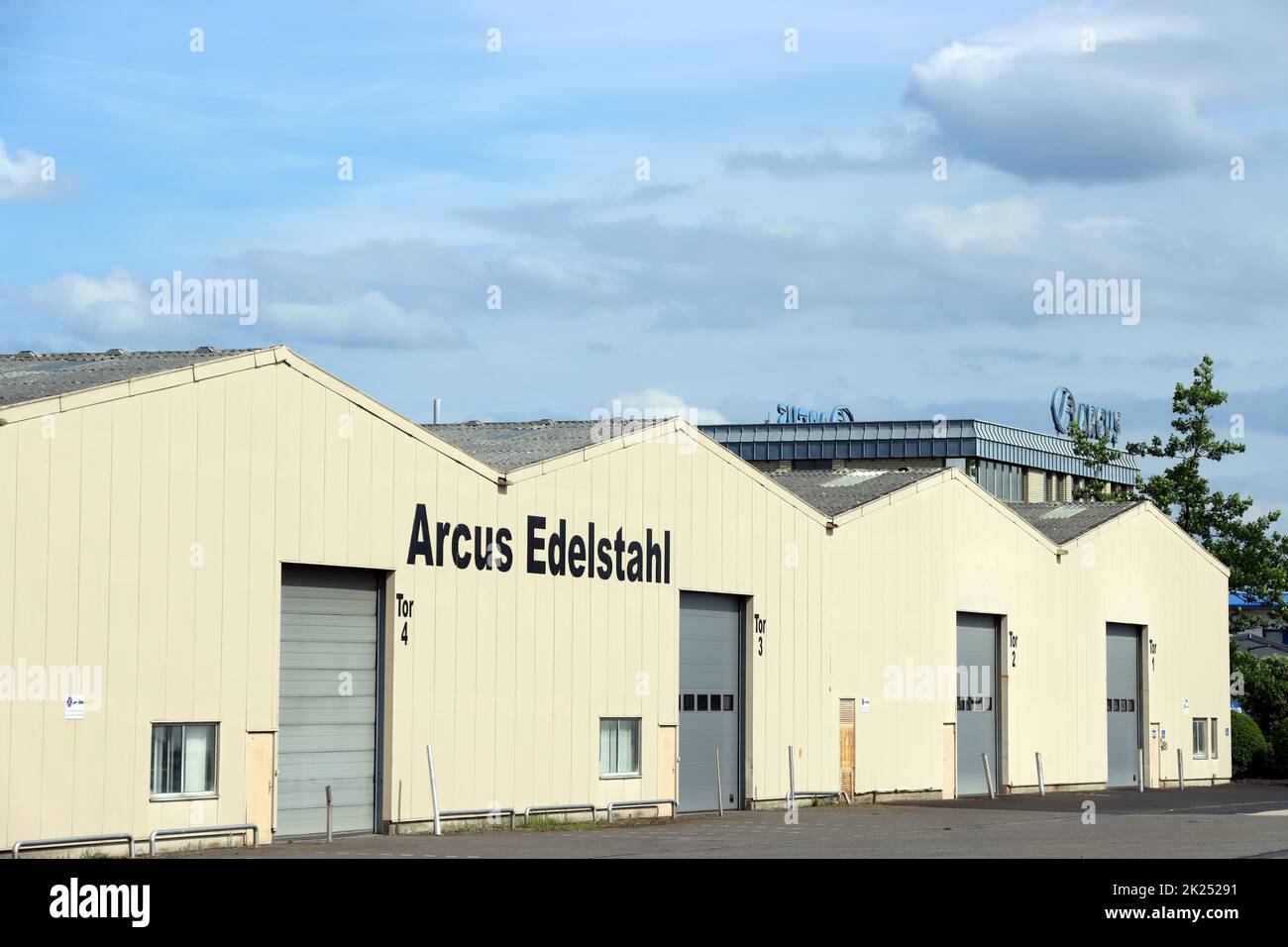 Firmensitz der Arcus Edelstahl GmbH, Nordrhein-Westfalen, Deutschland, Weilerswist Stock Photo