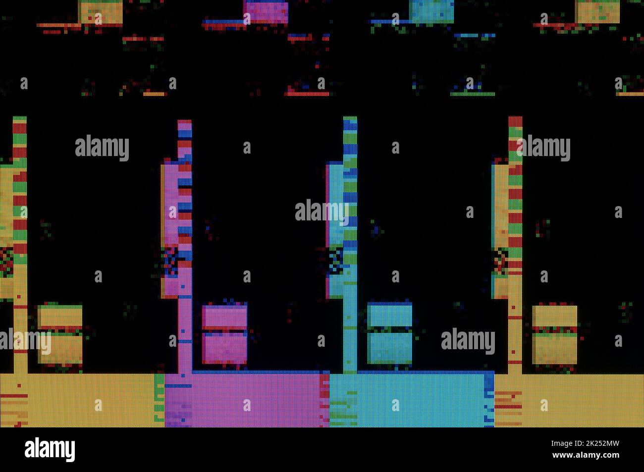 Abstract background, pattern of a digital glitch Stock Photo - Alamy