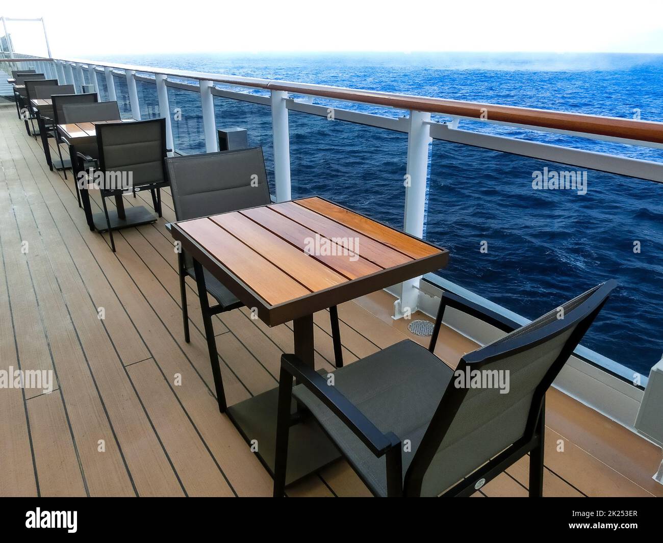 Luxury Cruise Ship Deck at sunny day Stock Photo - Alamy