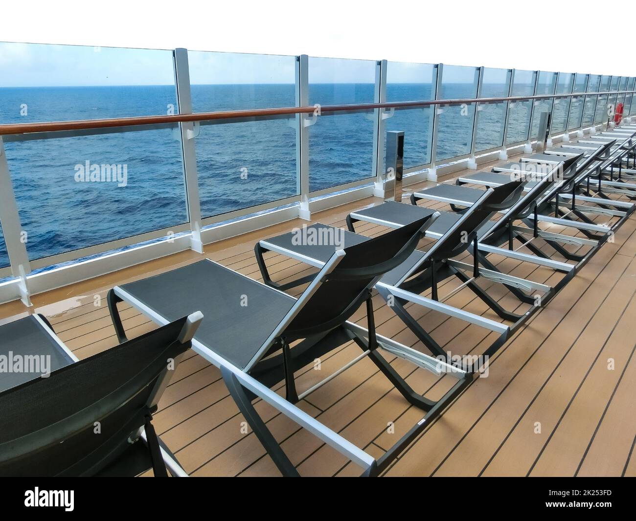 Luxury Cruise Ship Deck at sunny day Stock Photo - Alamy