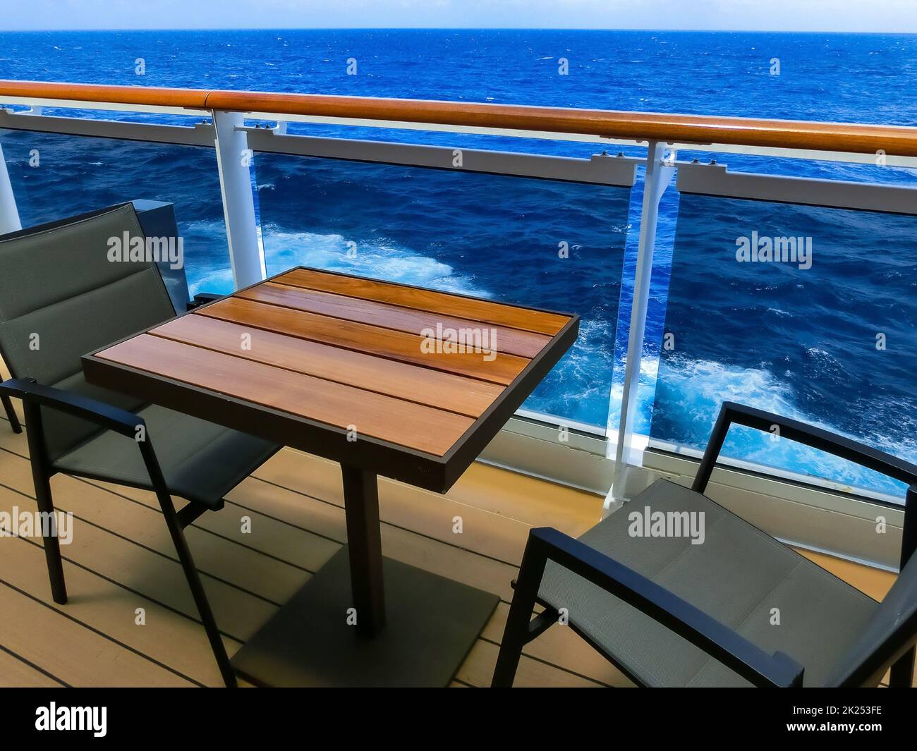 Luxury Cruise Ship Deck at sunny day Stock Photo - Alamy
