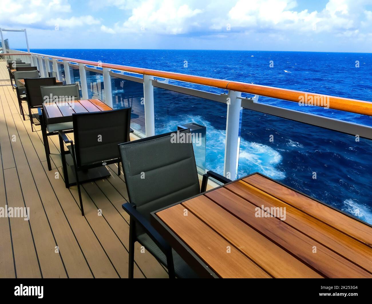 Luxury Cruise Ship Deck at sunny day Stock Photo - Alamy