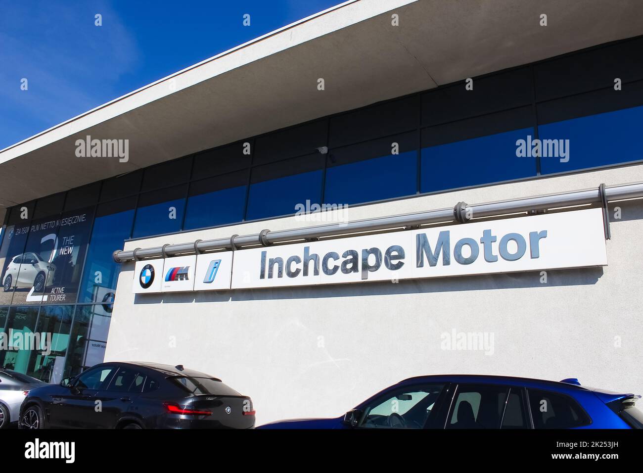 Wroclaw, Poland April 18, 2022 BMW Inchcape Motor car dealership