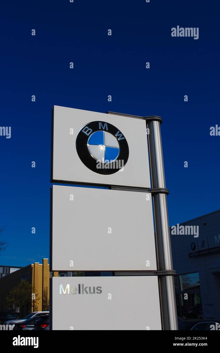 Dresden, Germany April 19, 2022 BMW Melkus car dealership Stock
