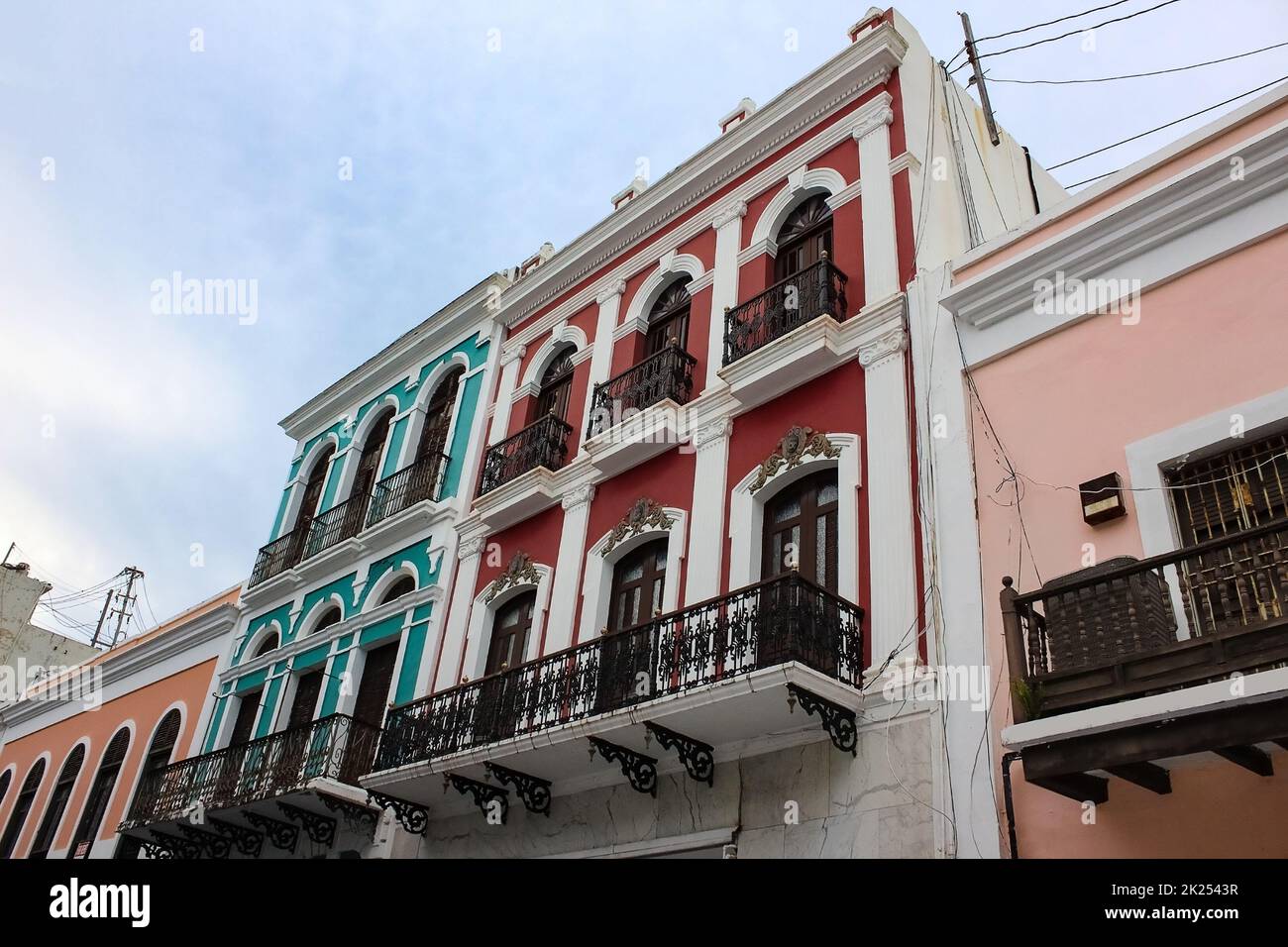 The colorful building in center of San Juan, Puerto Rico Stock Photo ...