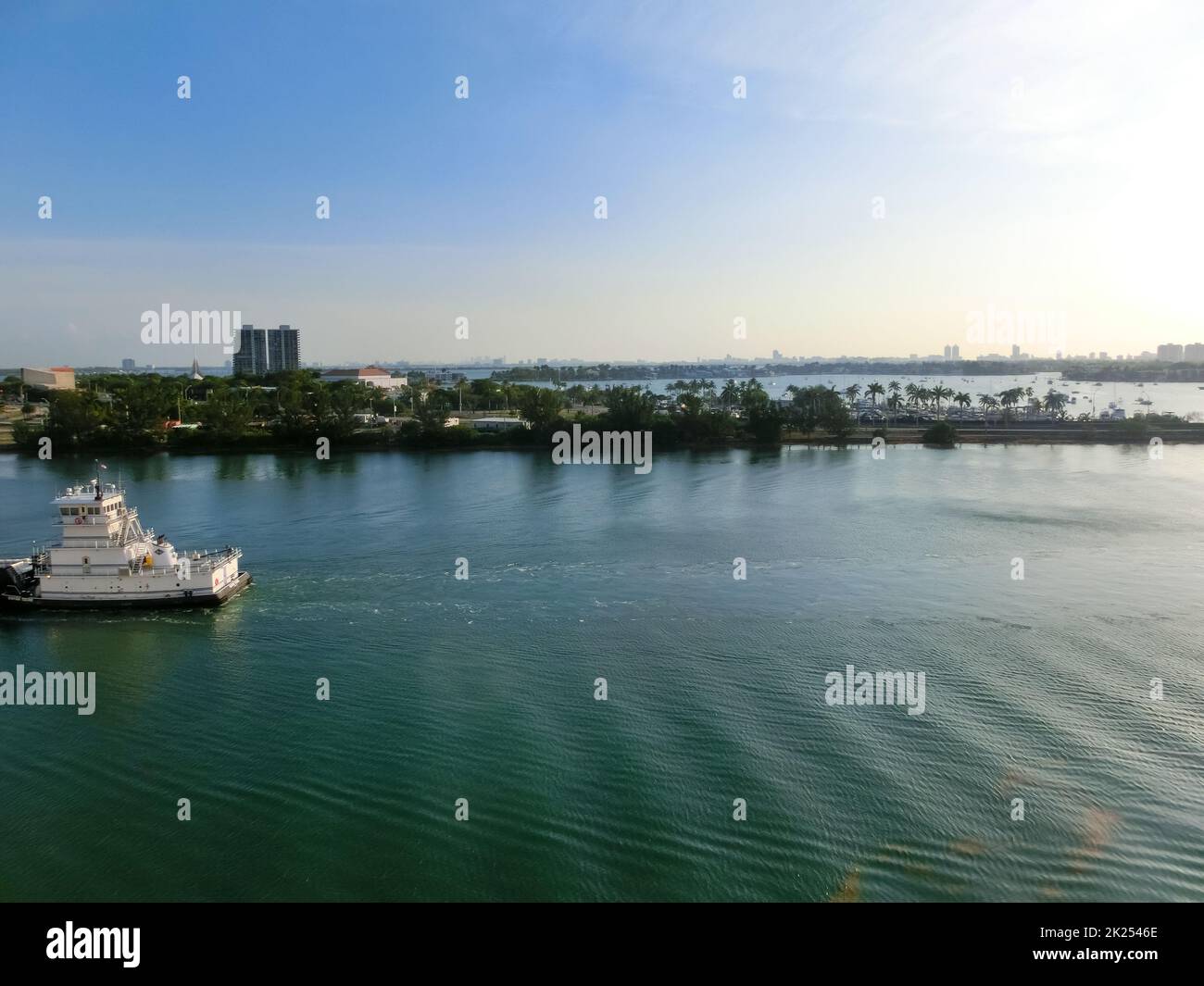 Miami, USA April 29, 2022 Oil tanker is preparing to bunker fuel for