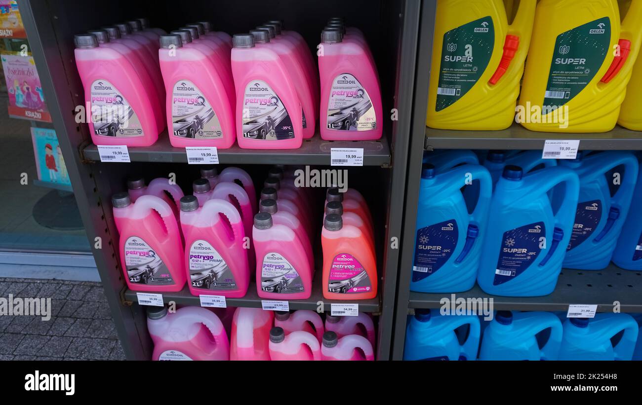 Wroclaw, Poland April 17, 2022 Orlen gas station. Orlen products in