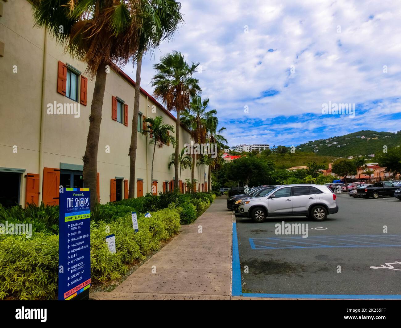 St Thomas, USVI May 4, 2022 View of Yacht Haven Grande marina in St